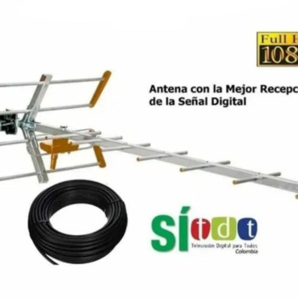 Antena Exterior Tv Digital Aérea Tdt Superpotente La Mejor