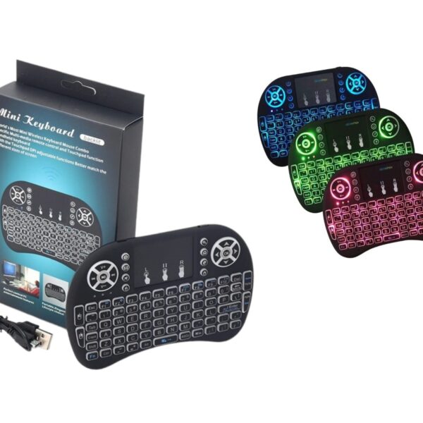 Mini Teclado Inalámbrico Android Smart Tv Iluminado Tvbox