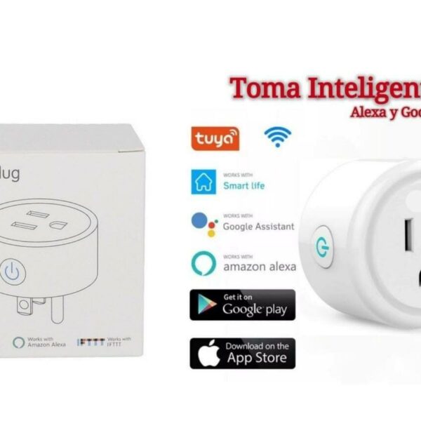 Enchufe inteligente, WiFi funcionan con Alexa y Google Assistant, toma inteligente con temporizador y controlador de grupo, enchufe WiFi con monitoreo de energía, control remoto y activación por voz