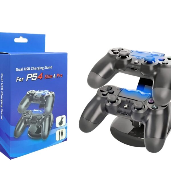 Cargador Base Carga Dual Para Controles Ps4 Pro Slim Soporte mercado libre