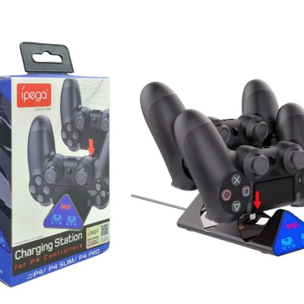 Base De Carga Control Ps4 Doble Con Indicador Ipega Pg-4021 mercadolirbe