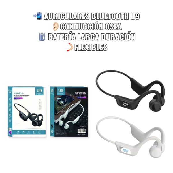 Audífonos Conducción Osea Inalámbricos U9 Deportes Al Aire