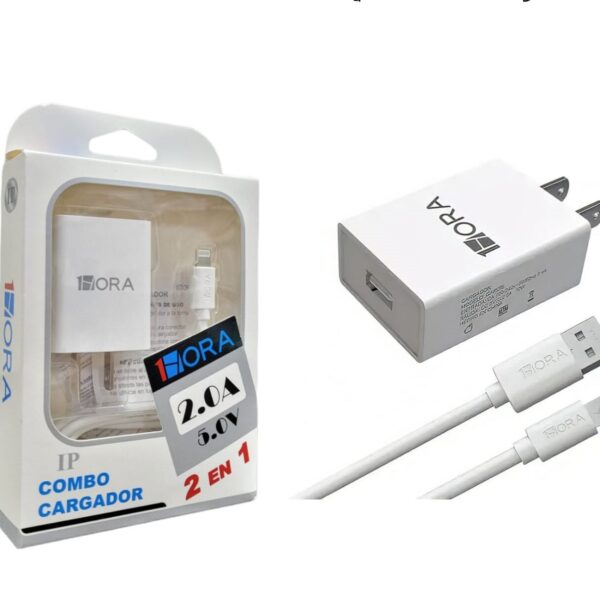Cargador para celular LIGHTNING Carga Rapida