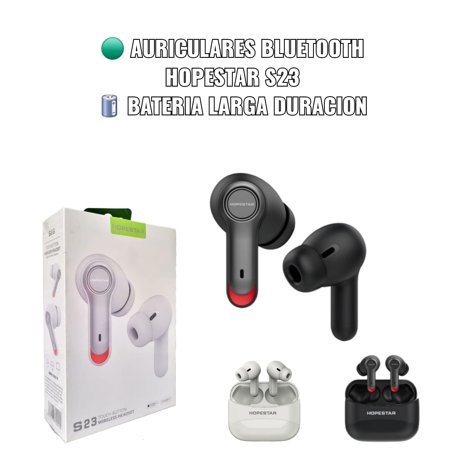 Auricular HOPESTAR S23 Bluetooth 5.0 Cancelación de Ruido Auricular