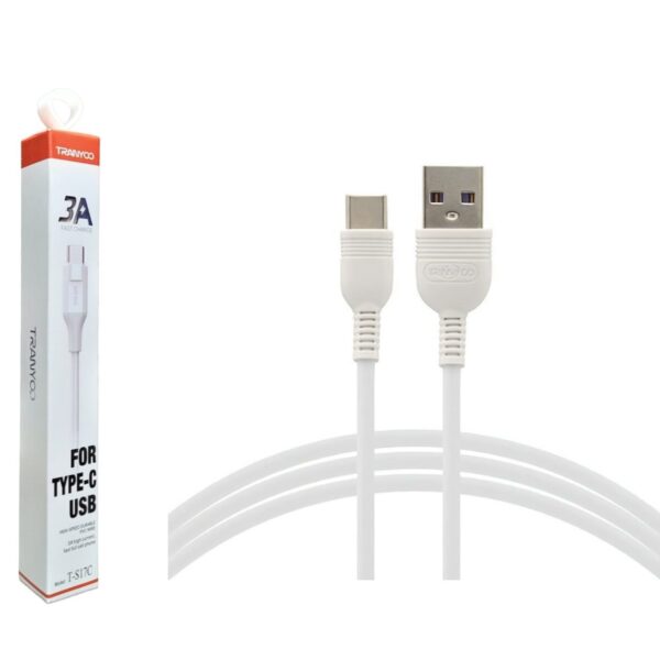 CABLE USB A TIPO C TRANYOO 1M 3A T-S17X