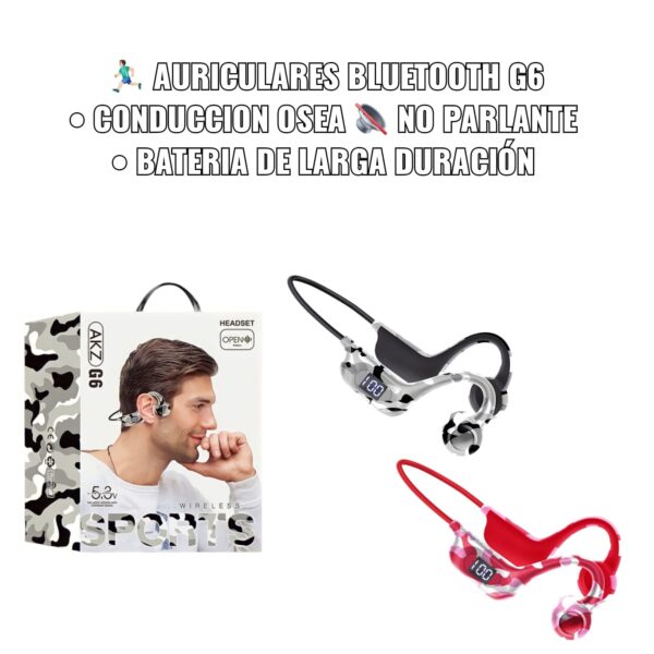 Audifonos Inalambricos Bluetooth 5,3 D Conduccion Ósea Sport