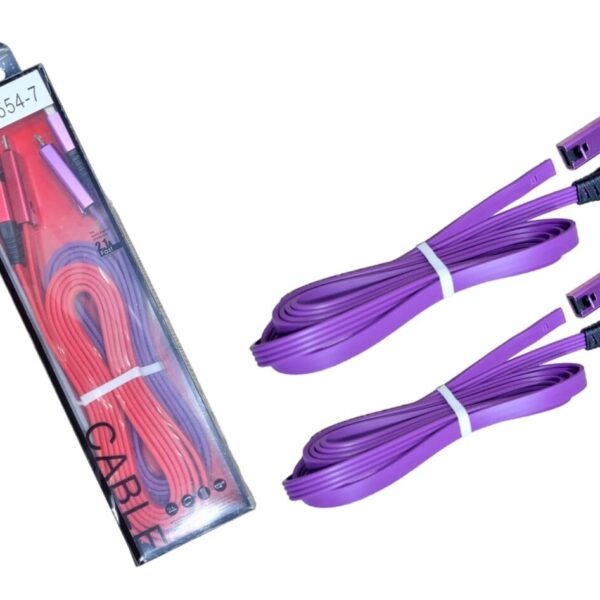 Cable De Carga Plano Recortable 1.5mts V8 Carga rapida