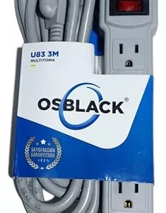 Multitoma Electrica 6 Entradas, 3 Metros De Larga