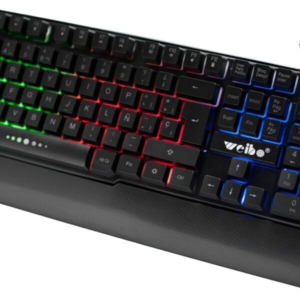 Teclado Gamer Weibo Alámbrico Retroiluminado