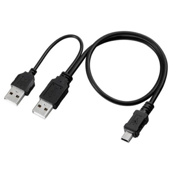 Cable Doble Usb A 5 Pines Cajas Disco Duro Alta Calidad V3